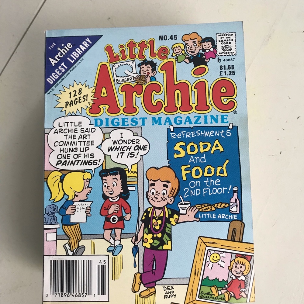 Little Archie Digest Magazine #45- Colorful Comic Cover